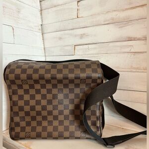 Louis Vuitton Damier Ebene Naviglio Messenger Bag VINTAGE